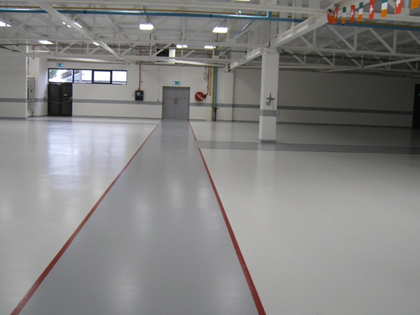 Resilient antistatic floor 