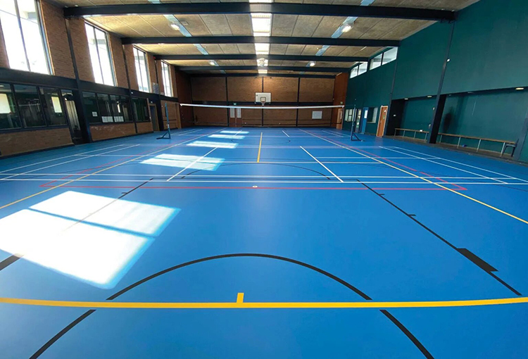 indoor sports flooring, indoor sports flooring manufacturer, indoor sports flooring supplier, PVC sports flooring, gym flooring supplier, indoor gym floor, multi-purpose sports floor, basketball court flooring, badminton court flooring, volleyball court flooring, fitness center flooring, school gym flooring