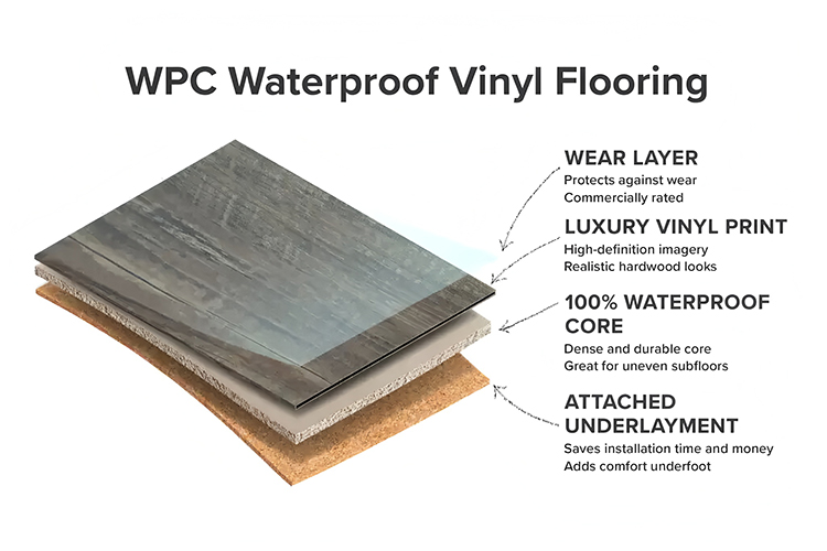 WPC vinyl flooring